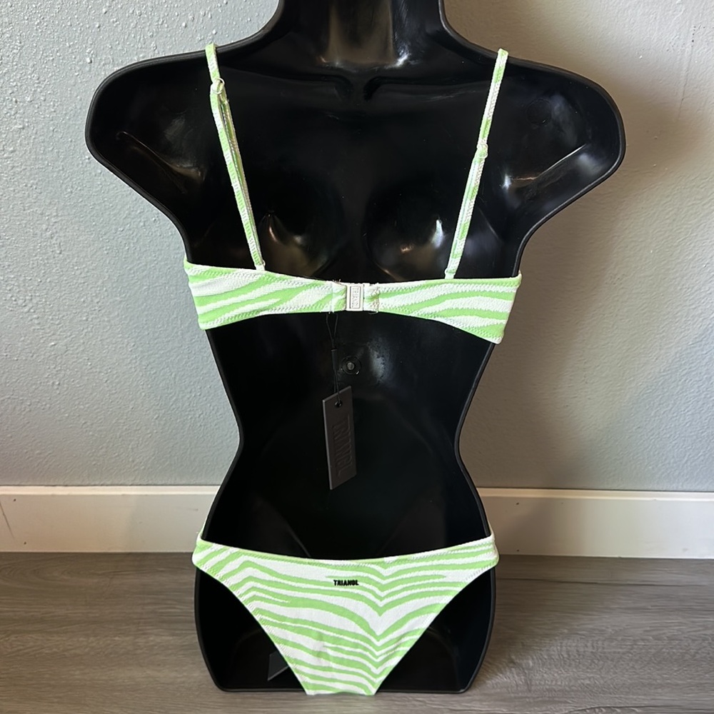 Green Zebra style swimsuit set! - Picture 7 of 15